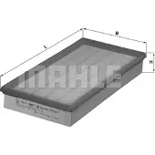 MAHLE ORIGINAL Luftfilter LX 333