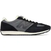 New Balance Unisex. U471V1 Leder-Sneaker 471 schwarz (40.5), Wohnung, Wildleder, Schnürsenkel, Lässig, Grau