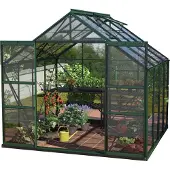 Pergart Vitavia, Aktionsangebot (inkl. 100 Euro Zubehör): Gewächshaus "Mars 6700", smaragd grün, 6,7 m², 3 mm ESG