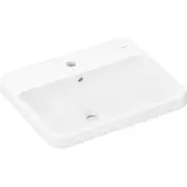 Hansgrohe Einbauwaschtisch Xuniva Q 550x450mm e HL m ÜL weiß ohne SmartClean weiß ohne SmartClean