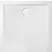 Hoesch Mineralguss-Duschwanne Muna 80x80x3cm, weiss, Solique, Antirutsch