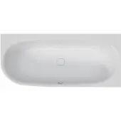 Hoesch Eck-Badewanne iSENSI 190x90cm, 235 l, rechte Ausführung, weiß