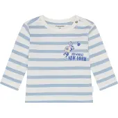 Noppies Longsleeve in Weiß/ Hellblau - 74