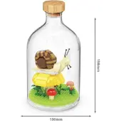 Tinisu Schnecke Bausteine Modell Figur Klemmbausteine Flasche Micro-Bricks