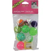 Zolux Cat toys - set of 10 different 4 cm