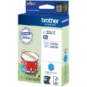 Brother LC22UC, Hohe (XL-) Ausbeute, Cyan, 1 Stück(e), 1200 Seiten, Einzelpackung