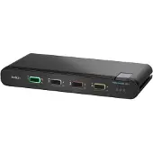 Belkin Universal Secure Single-Head - 2. Generation - KVM-/Audio-Switch - 4 x KVM/Audio - 1 lokaler Benutzer - Desktop