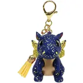 TY Mini Boos key ring, sapphire Dragon pendant