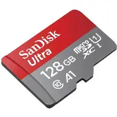 SanDisk Ultra, 128 GB, MicroSDXC, Klasse 10, UHS-I, Class 1 (U1), Magnetsicher, Schockresistent, Temperaturbeständig, Wasserdicht, Röntgensicher