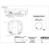 Hoesch Whirlwanne Dreamscape Rund 1800 mit System Laola II Whirl+ Air 6114Z.010305004