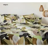 Elegante Bettwäsche Night Garden - 135x200 cm + 40x80 cmhellgrün