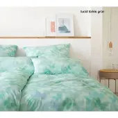 Elegante Bettwäsche Lucid Jersey - 135x200 cm + 40x80 cmlucid türkis grün