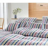 Elegante Bettwäsche Mille - 155x220 cm + 40x80 cmmille blau