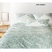 Elegante Bettwäsche Belle - 155x220 cm + 40x80 cmbelle blattgrün