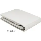 Elegante Spannbettlaken für Topper - 140-160cm 91 silber