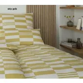 Elegante Bettwäsche Skip - 155x220 cm + 40x80 cmskip gelb