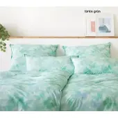 Elegante Bettwäsche Lucid - 155x220 cm + 40x80 cmtürkis grün