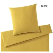 Elegante Bettwäsche Smooth - 155x220 cm + 40x80 cmsonne