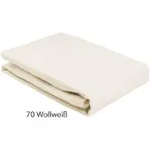 Elegante Spannbettlaken für Topper - 180-200cm 70 wollweiss