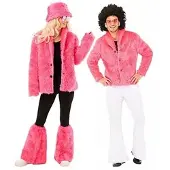 Buttinette Plüschjacke, neonpink