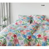 Elegante Bettwäsche Bravo - 155x220 cm + 40x80 cmrouge