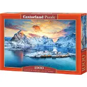 Castorland Puzzle Natur 1000 Teile Sonnenaufgang Sakrisoy Norwegen