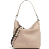 Braun Büffel Umhängetasche HANNA Hobo Bag M beige Damen - Leder