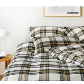 Elegante Bettwäsche Westminster - 155x220 cm + 40x80 cmweizengelb
