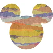 Komar Vliestapete "Vlies selbstklebend - Mickey Head - Größe 125 x 125 cm" bedruckt glatt Kinderzimmer