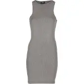 Urban Classics Shirtkleid "Ladies Washed Rib Jersey Dress" 1 Stk. tlg.