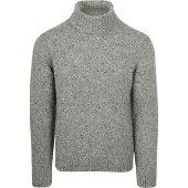 Suitable Rollkragenpullover Donnegal Tweed Eco Wool Grau