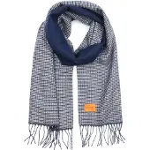 Suitable Geeigneter Herrenschal Softfeel Pepita Grau