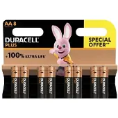 Duracell Batteri Plus Power AA alkaline 8stk/pak