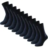 Schiesser Herren Socken, 10er Pack - "Bluebird", Baumwoll-Mix, uni/gemustert