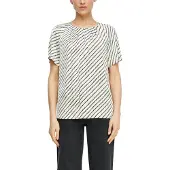 Comma Shirtbluse mit Streifen Muster