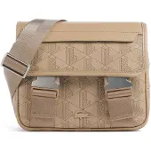 Lacoste Umhängetasche Schultertasche The Blend Messenger Bag Mono Viennois Otter hellbraun