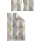 Irisette Mako-Satin Bettwäsche Wave 8739 multi 135x200 cm + 80x80 cm