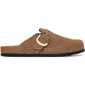 Tamaris Damen Clog aus Leder mit ergonomischem Fußbett 1-27600-44, Größe:39 EU, Farbe:Braun