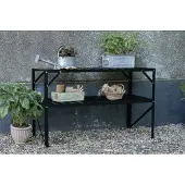 Halls Tisch Standalone 2 Sektionen 121 x 52 cm schwarz