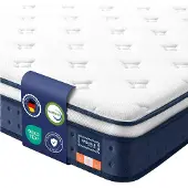 Vasagle Taschenfederkernmatratze mit Gel Memory Schaum und Komfort RMZ214QZ02