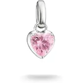 Thomas Sabo CC1329-051-9 Charm-Anhänger Herz Rosa Connect Silber