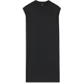 BOSS für Damen. 50540442 Schwarzes Strickkleid mit langen Ärmeln (S), Lässig, Modal, Kurzarm