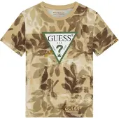 GUESS T-Shirt L6GI03 K8HM4 Khakifarben Regular Fit 128