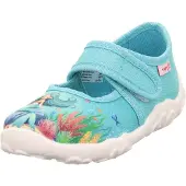 Superfit Hausschuh "BONNY WMS: mittel" Klettschuh, mit Klettverschluss, Größenschablone zum Download