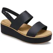 Crocs Sandalen Brooklyn Matte Wrap Low Wedge 211802 Schwarz