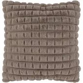 Kayoom Fellkissen "Dekokissen Cloud Lagoon 125", taupe, felloptik, B:45cm H:15cm L:45cm, Polyester, Dekokissen_Sitzkissen_Kissenhüllen, Fellkissen