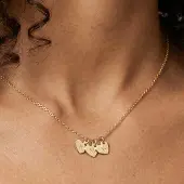 Yoursurprise Initialen kette - Herz - Gold - 3 Stück