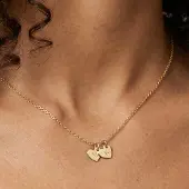 Yoursurprise Initialen kette - Herz - Gold - 2 Stück