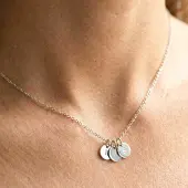 Yoursurprise Initialen kette - Rund - Silber - 3 Stück