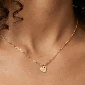 Yoursurprise Initialen kette - Herz - Gold - 1 Stück